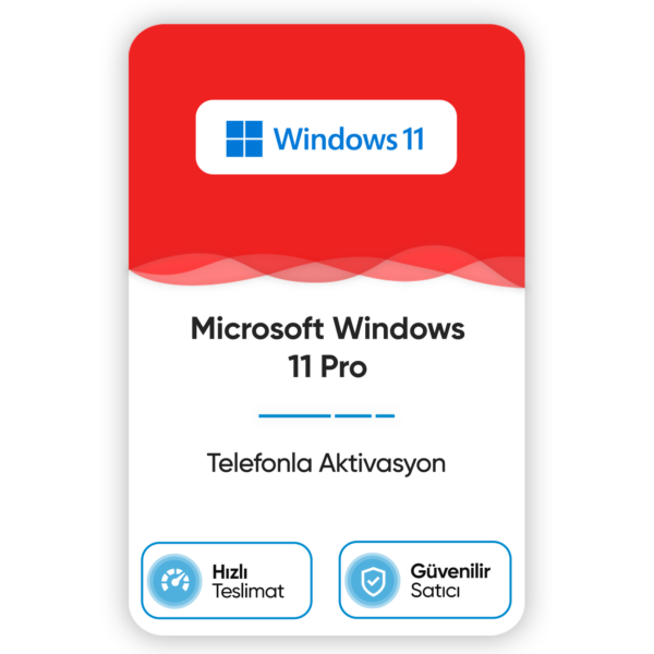 Windows 11 Pro – Telefon Aktivasyon