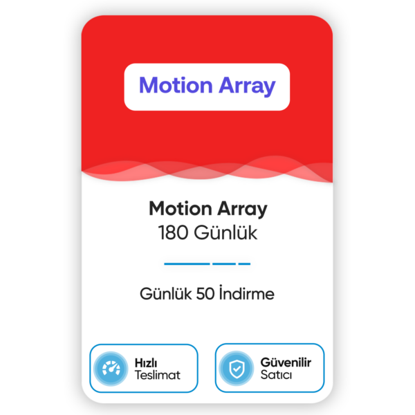 Motion Array – 180 Günlük