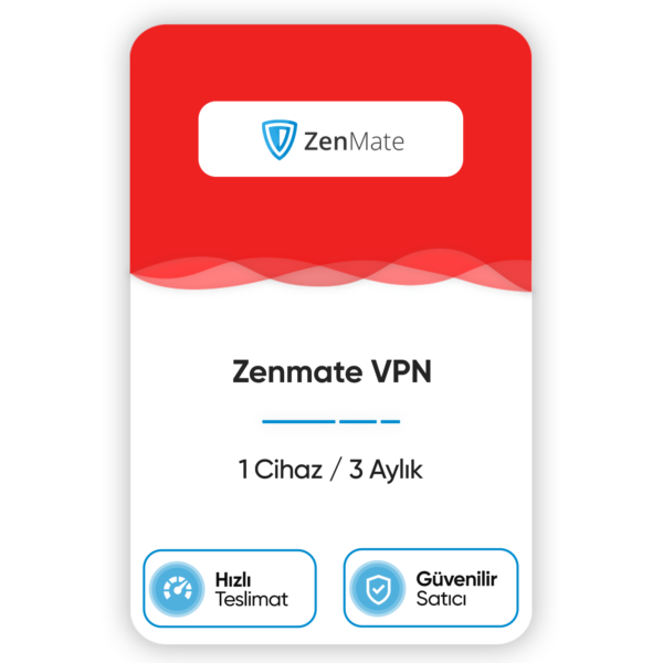 Zenmate VPN – 3 Aylık